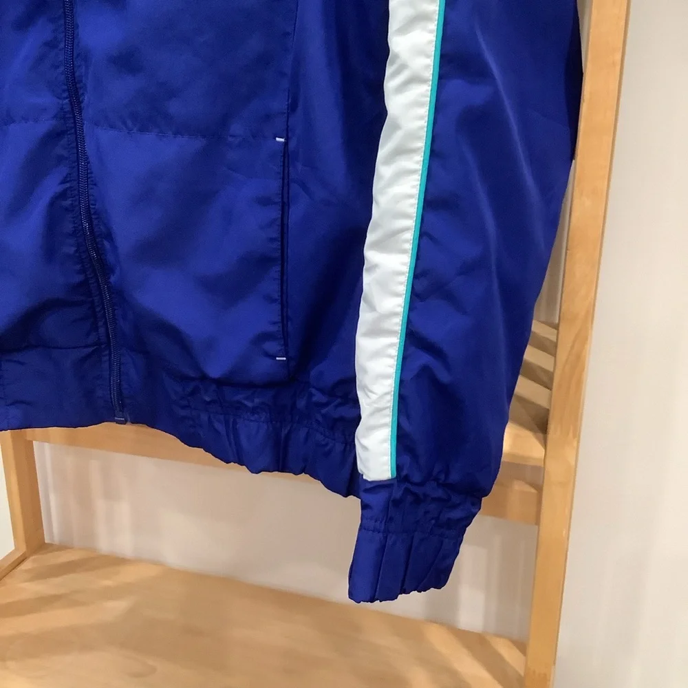 Vintage Y2K Champion Blue Teal White Colour Block Zippered Jacket Size XL - Picture 6 of 13